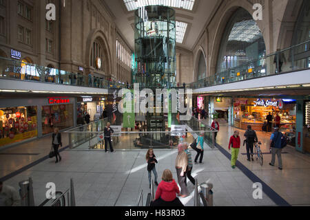 Lipsia stazione ferroviaria, HBH, Germania Foto Stock