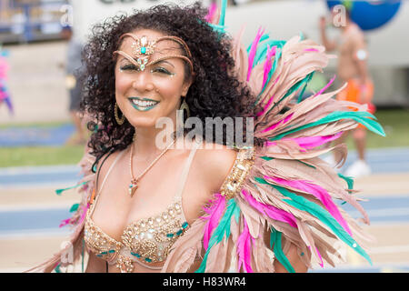 Barbados raccolto su Festival (Grand Kadooment 2016 in Barbados) Foto Stock