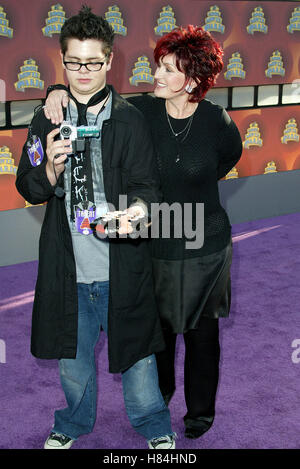 JACK & Sharon Osbourne 2002 MTV Movie Awards arrivi Shrine Auditorium DOWNTOWN LOS ANGELES STATI UNITI D'AMERICA 01 giugno 2002 Foto Stock