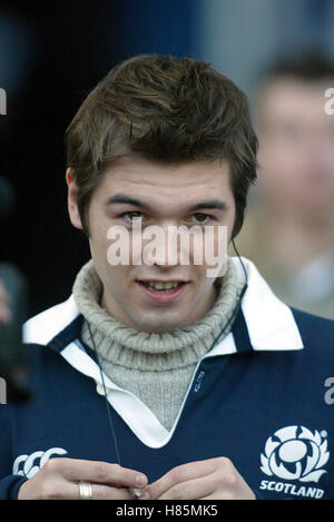 DAVID SNEDDON SCOZIA V IRLANDA SEI NAZIONI MURRAYFIELD EDIMBURGO 16 Febbraio 2003 Foto Stock