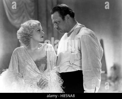 La cena um Acht, (cena a otto) USA 1933 s/w, Regie: George Cukor, Jean Harlow, WALLACE BEERY Foto Stock