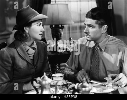 Rebecca, (Rebecca) USA 1940 s/w, Regie: Alfred Hitchcock, JOAN FONTAINE, Laurence Olivier, Stichwort: Frühstück Foto Stock