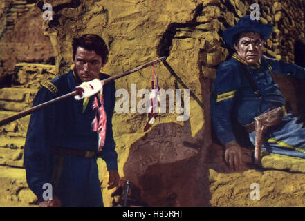 Bis zum letzten Atemzug, (SOLO I valorosi) USA 1951, Regie: Gordon Douglas, Gregory Peck (li), Stichwort: Speer Foto Stock