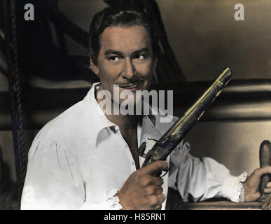 Gegen alle Flaggen, (contro tutti i flag) USA 1952, Regie: George Sherman, Errol Flynn, Stichwort: Waffe, pistole Foto Stock