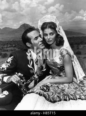 Sombrero, (SOMBRERO) USA 1953, Regie: Norman Foster, RICARDO MONTALBAN, PIER ANGELI, Stichwort: Braut, Brautpaar Foto Stock