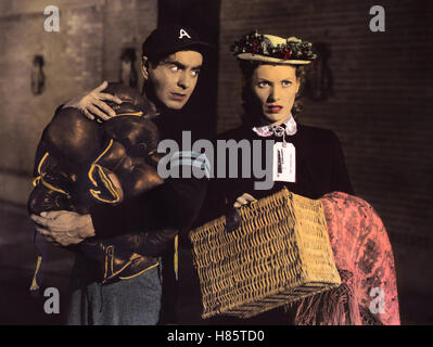 Mit Leib und Seele, (la lunga linea grigia) USA 1955, Regie: John Ford, Tyrone Power + MAUREEN O'Hara, Stichwort: Koffer Foto Stock