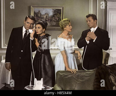 Vor Hausfreunden wird gewarnt, (l'erba è verde) USA 1960, Regie: Stanley Donen, CRAY GRANT, JEAN SIMMONS, Deborah Kerr + Robert Mitchum, Stichwort: Telefon Foto Stock