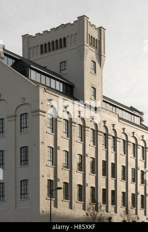 Il vecchio mulino di farina o Foster's Mill appartamento edificio a Cb1 Cambridge Regno Unito un nuovo sviluppo convertito da un magazzino di farina Foto Stock