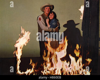 Mordbrenner von Arkansas, (BENVENUTI IN TEMPI DIFFICILI) USA 1966, Regie: Burt Kennedy, Henry Fonda, JANICE REGOLA, Stichwort: Feuer, Flamme, Brand Foto Stock