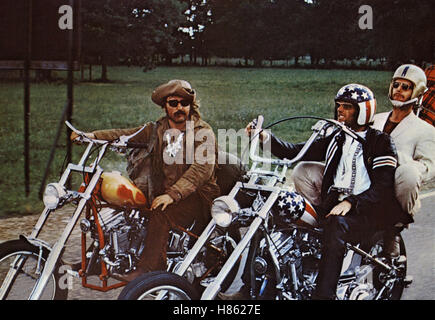 Easy Rider, (EASY RIDER) USA 1969, Regie: Dennis Hopper, Dennis Hopper, Peter Fonda, Jack Nicholson, Stichwort: Motorrad, trinciatore, Bike Foto Stock