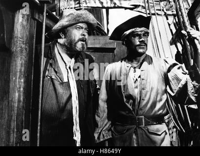 Die Schatzinsel, (LA ISLA DEL TESORO / L'ILE AU TRESOR) SP-IT-F-D 1972, Regie: Andrew Bianco, Giovanni, Hough Orson Welles (li), Stichwort: Pirat Foto Stock