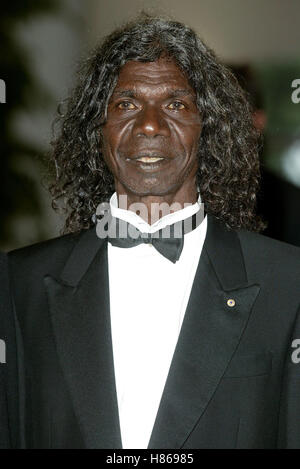 DAVID GULPILIL TRACKER PREMIERE FESTIVAL DEL CINEMA DI VENEZIA VENEZIA ITALIA 06 Settembre 2002 Foto Stock