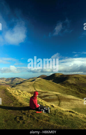 Oriente Kip e Scotti Legge da ovest Kip, Pentland Hills, Pentland Hills Regional Park, Lothian Foto Stock