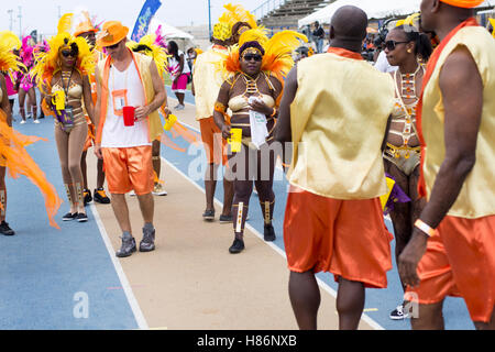 Barbados raccolto su festival 2016-Grand Kadooment day Foto Stock