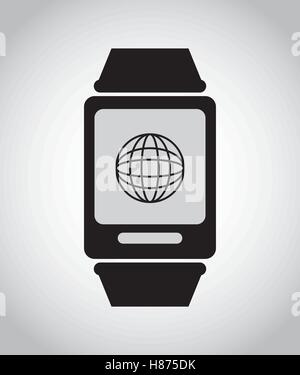 Indossabile la tecnologia mobile Illustrazione Vettoriale