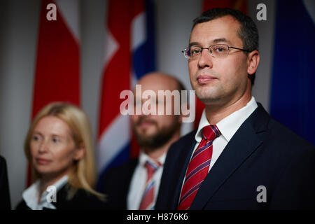 Fiducioso bell'aspetto politico Foto Stock