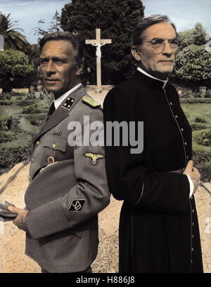 Im Wendekreis des Kreuzes, (Scarlatto e nero) TVM USA 1983, Regie: Jerry London, CHRISTOPHER PLUMMER, Gregory Peck, Stichwort: uniforme, Soutane, Kreuz Foto Stock