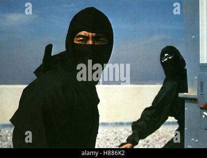 Die Rückkehr der Ninja, (LA VENDETTA DEI NINJA) USA 1983, Regie: Sam Firstenberg, SHO KOSUGI, Stichwort: Maske, Vermummung Foto Stock