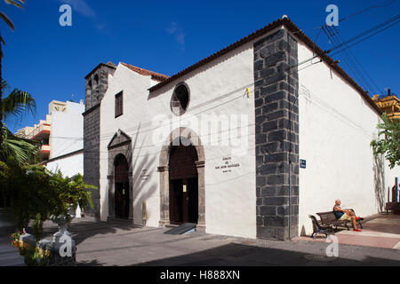 Chiesa di San Juan Bautista, Puerto de la Cruz town, l'isola di Tenerife arcipelago delle Canarie, Spagna, Europa Foto Stock