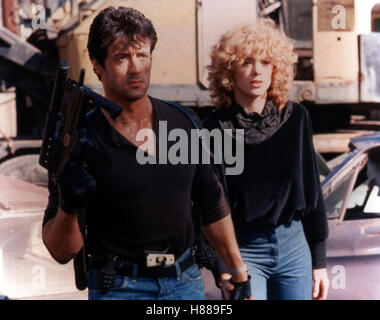 Die City-Cobra, (COBRA) USA 1986, Regie: George Pan Cosmatos, Sylvester Stallone, Brigitte Nielsen, Stichwort: MP, Maschinenpistole Foto Stock