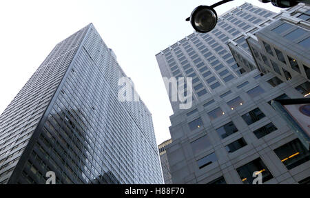 NEW YORK, Stati Uniti. 24 AGOSTO 2016. Grattacieli di Manhattan al tramonto, New York City, Stati Uniti d'America Foto Stock