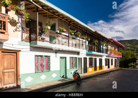 Città coloniale di Jardín, Antioquia, Colombia Foto Stock