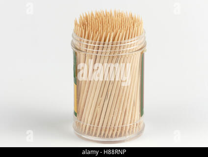 Stuzzicadenti isolato su bianco Foto Stock