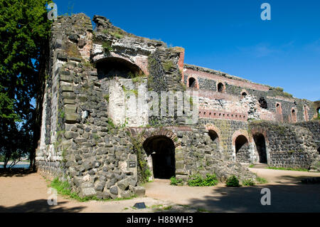 Rovine del Palazzo Imperiale di Kaiserswerth, Duesseldorf, Renania, Renania settentrionale-Vestfalia Foto Stock