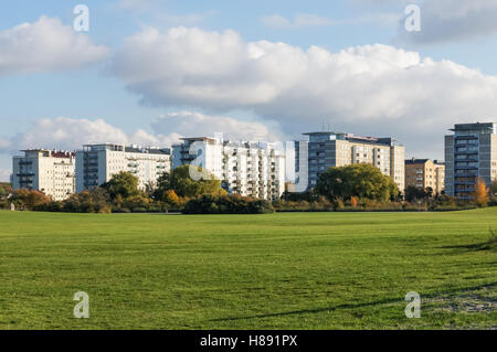 Blocchi di appartamenti a Malmo, Svezia Foto Stock