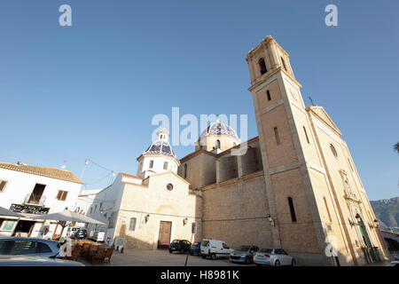 Altea, Spagna. Ottobre 16, 2016: la parrocchia di Nostra Signora della Consolazione di Altea, provincia di Alicante in Spagna Foto Stock