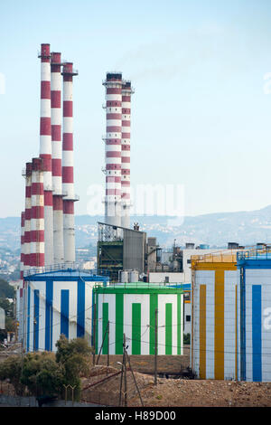 Griechenland, Kreta, Amoudara bei Iraklio, Kraftwerk Foto Stock