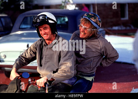 Dumm und Dümmer, (muto e più muto), USA 1994, Regie: Peter Farrelly, Jim Carrey, Jeff Daniels, Stichwort: Motorrad, Timone, Brille Foto Stock