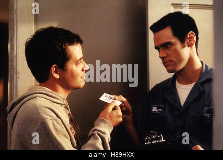 Cable Guy - Die Nervensäge, (il cavo GUY) USA 1996, Regie: Ben Stiller, Matthew Broderick, Jim Carrey, Stichwort: Visitenkarte, Handwerker, Monteur Foto Stock