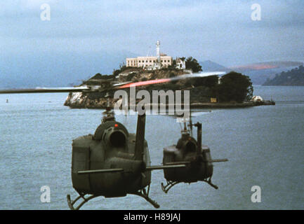 Il Rock (roccia) USA 1996, Regie: Michael Bay, Stichwort: Insel, Meer, Wasser, Hubschrauber Foto Stock