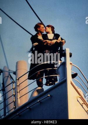 Titanic, (TITANIC) USA 1997, Regie: James Cameron, Leonardo Di Caprio e Kate Winslet, Stichwort: Schiff Foto Stock