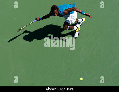 Gael Montfils, Francia, Bird's-eye, U.S. Open 2009, Grand Slam torneo, USTA Billie Jean King National Tennis Center Foto Stock