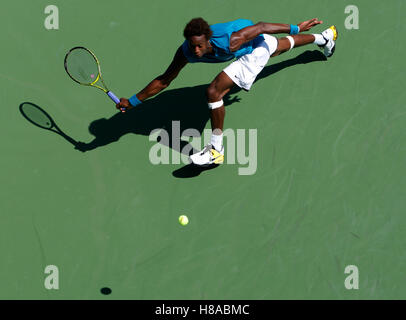 Gael Montfils, Francia, Bird's-eye, U.S. Open 2009, Grand Slam torneo, USTA Billie Jean King National Tennis Center Foto Stock