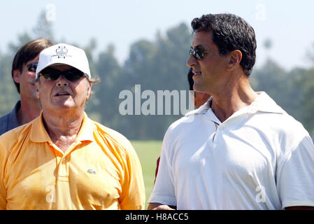 JACK NICHOLSON & Sylvester Stallone 6TH American Film Institute GOLF RIVIERA CLASSIC COUNTRY CLUB Pacific Palisades CA USA 2 Foto Stock