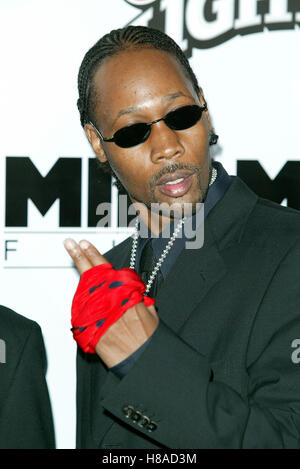 Il RZA KILL BILL VOL. 1 LA PELLICOLA CINESE PREM THEATRE HOLLYWOOD LA USA 29 Settembre 2003 Foto Stock