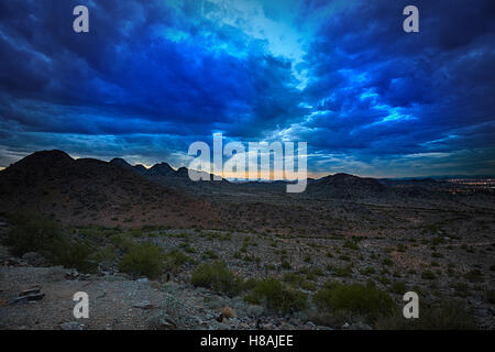 Cielo notturno dalla montagna di Phoenix preservare Foto Stock