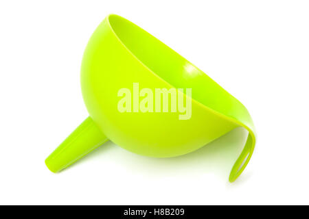 Verde di plastica imbuto di cucina Foto stock - Alamy