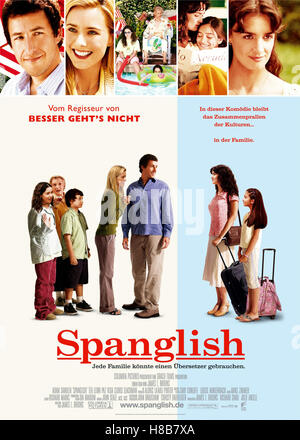 Spanglish, (SPANGLISH) USA 2004, Regie: James L. Brooks, Chiave: Plakat Foto Stock