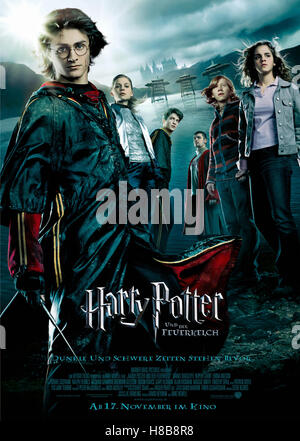 Harry Potter und der Feuerkelch, (Harry Potter e il calice di fuoco) GB-USA 2005, Regie: Mike Newell, Daniel Radcliffe, Rupert Grint, Emma Watson, Chiave: Plakat Foto Stock