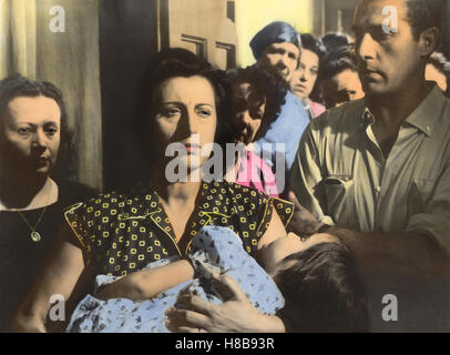 Bellissima, (bellissima) 1951 s/w, Regie: Luchino Visconti, Anna Magnani, TINA APICELLA, GASTONE RENZELLI, Chiave: Mutter, tipo Foto Stock