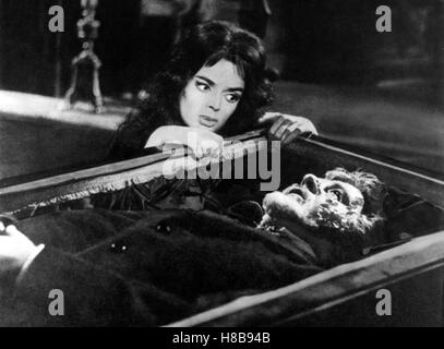 Die Stunde, wenn Dracula kommt, (LA MASCHERA DEL DEMONIO) 1960 s/w, Regie: Mario Bava, BARBARA STEELE, Chiave: Sarg, Toter Foto Stock