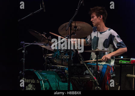 Un musicista versatile, apprezzato da Quincy Jones, Herbie Hancock e Pat Metheny che lo chiamò un genius, egli eseguita dal vivo sul palco dell'Auditorium Parco della Musica. Foto Stock