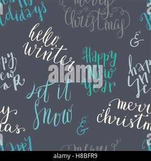 Vettore di Seamless pattern lettering Illustrazione Vettoriale