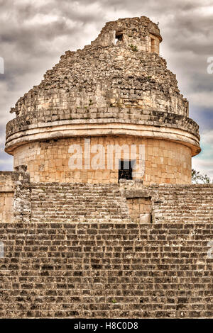 Osservatorio maya Chichen Itza messico Foto Stock