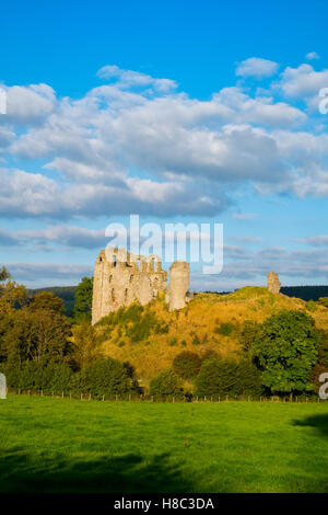 Autunno a Castello Clun nello Shropshire, Inghilterra, Regno Unito Foto Stock