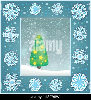 Tema Natale greeting card 4 - eps10 illustrazione vettoriale. Illustrazione Vettoriale